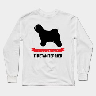 I Love My Tibetan Terrier Long Sleeve T-Shirt